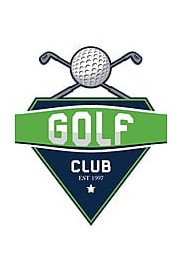 Logo minimaliste pour académie de golf